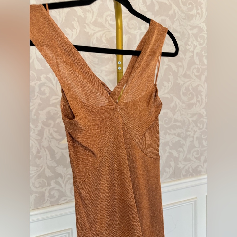 Reiss Copper Knit Fabric - Picture 6 of 12